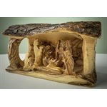 Figurine Personnages de la Nativité en bois d'olivier (3" X 5")  /  Olive Wood Figurine - Nativity (3" X 5")
