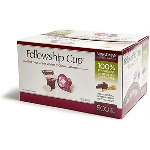 Communion-Fellowship Cup Prefilled with Grape Juice and Wafer (Box Of 500)