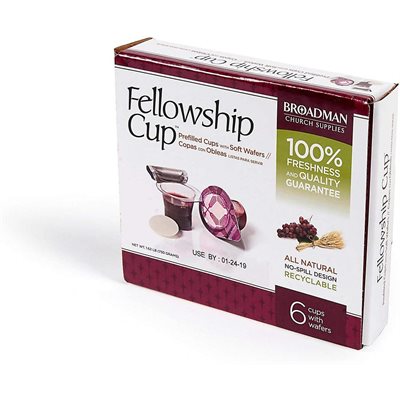 Communion-Fellowship Cup Prefilled with Grape Juice and Wafer (Box Of 6)