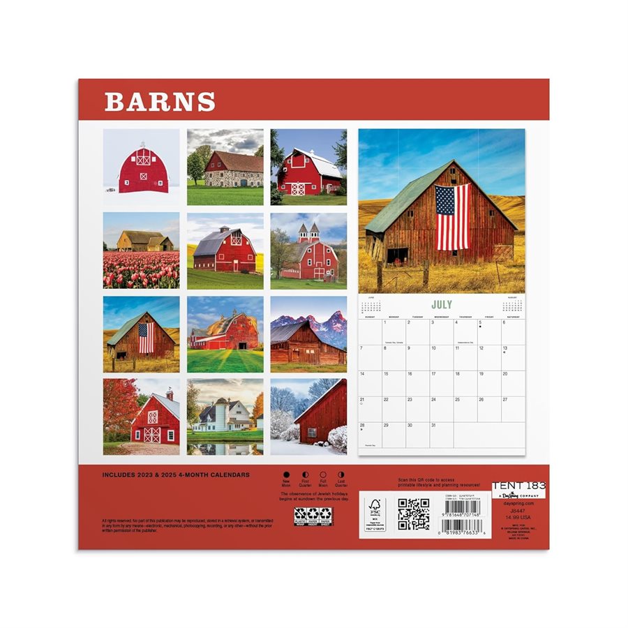 Barns 2024 Wall Calendar