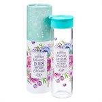 Bouteille d'Eau en Verre / Whoever Believes in Him Glass Water Bottle - John 3:16