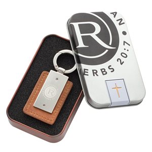 Porte-Clé - Righteous Man Key Ring in Tin - Proverbs 20:7