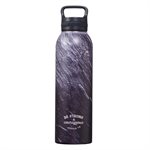 Bouteille d'Eau en Acier Inoxydable / Strong & Courageous Black Stone Stainless Steel Water Bottle - Joshua 1:9
