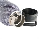 Bouteille d'Eau en Acier Inoxydable / Strong & Courageous Black Stone Stainless Steel Water Bottle - Joshua 1:9