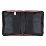 Couverture pour Bible LARGE / On Wings Like Eagles Brown Faux Leather Classic Bible Cover - Isaiah 40:31 , LARGE