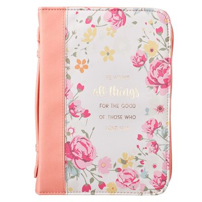 All Things Bible Cover, Floral, X-Large