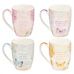 Set de 4 Tasses / Butterfly Blessings Mug Set