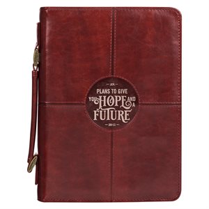 Hope And A Future Bible Cover, Large