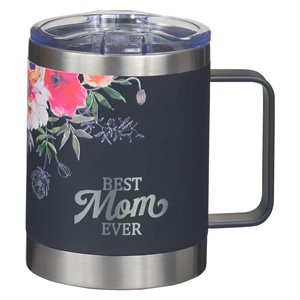 Best Mom Ever Navy Stainless Steel Tumbler