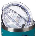 Blessed Stainless Steel Travel Mug, Blue Peacock