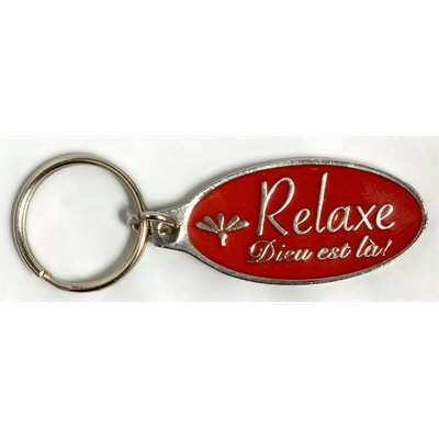 'Porte-clé Relaxe Dieu est là
