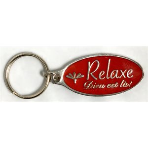 'Porte-clé Relaxe Dieu est là