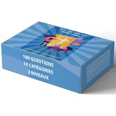 Quiz'Bible-Jeu Éducatif sur la Bible : 180 questions, 10 catégories, 3 Niveaux Pour Enfants et Adultes