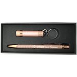 'Boîte cadeau Stylo et lampe de poche style porte-clé Jésus mon Sauveur