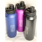 'Bouteille en Acier Inoxydable 32 Oz - Relaxe Dieu est là (Double paroi)