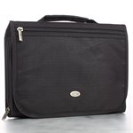 Couverture pour Bible et Organisateur Noir LARGE  /  Bible Cover-Three Fold Polyester Organizer-Large-Black