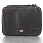 TWO-FOLD ORGANIZER LUXLEATHER, BLACK, LARGE / COUVERTURE POUR BIBLE LARGE