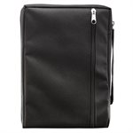 Couverture pour Bible Medium Noire / Black Poly-canvas Value Bible Cover with Fish Badge