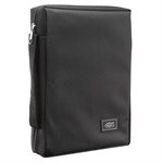 Couverture pour Bible Medium Noire / Black Poly-canvas Value Bible Cover with Fish Badge