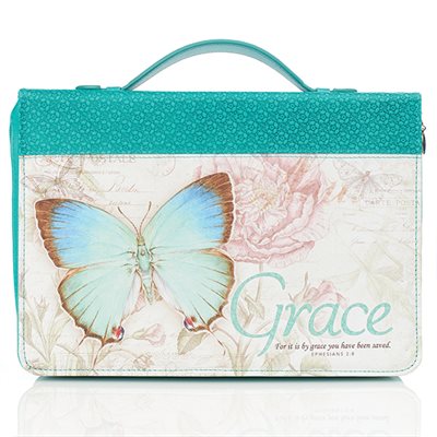 Grace, Butterfly Bible Cover, Medium