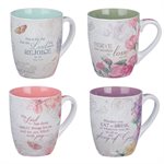 Floral Inspirations Mug Gift Set, 4 Pieces