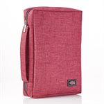 Couverture de Bible - Large, Bourgogne / Burgundy Poly-Canvas Value Bible Cover with Fish Badge