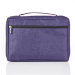 Fish Applique, Canvas Bible Cover, Purple, Medium
