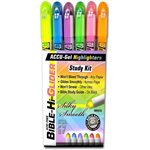 Paquet de 6 Surligneurs en gel pour Bible / Bible Hi Glider Accu Gel Highlighter 6 Pack