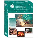 Boîte de 12 Cartes de Noël  /  Boxed Christmas Cards Holiday Treats