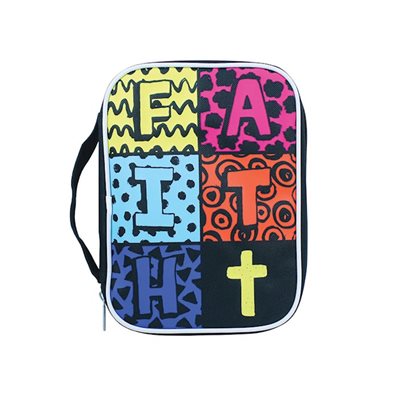 Bible Cover-Canvas Faith (Medium)