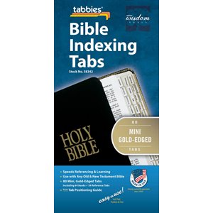 Tabbies Mini Gold-Edged Bible Indexing Tabs