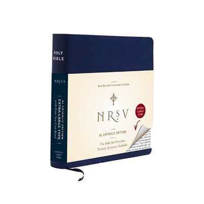 NRSV XL, Catholic Edition, Navy Leathersoft (Imitation Leather) - Holy Bible
