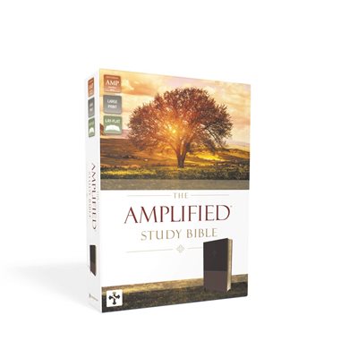 Amplified Study Bible, Large Print, Imitation Leather, Brown Amplified Study Bible, Large Print, Imitation Leather, Brown
