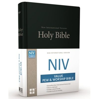 NIV Value Pew And Worship Bible Hardcover, Black