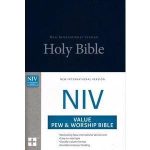 NIV, Value Pew and Worship Bible, Hardcover, Blue