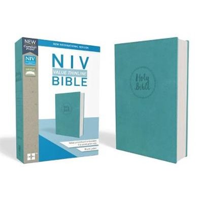 NIV, Value Thinline Bible, Leathersoft, Teal, Comfort Print