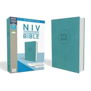 NIV, Value Thinline Bible, Leathersoft, Teal, Comfort Print