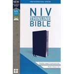 NIV Thinline Bible Navy, Bonded Leather