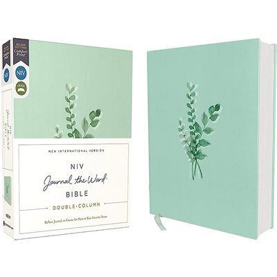 NIV Double-Column Journal the Word Bible, Comfort Print--cloth over board, teal