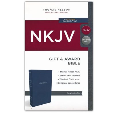 NKJV Gift and Award Bible, Blue