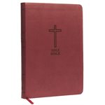 KJV Thinline Bible / Large Print (Comfort Print)-Burgundy Leathersoft