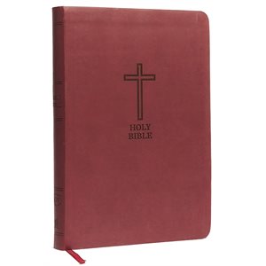KJV Thinline Bible / Large Print (Comfort Print)-Burgundy Leathersoft