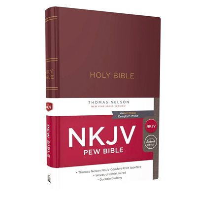 NKJV Pew Bible, Hardcover, Burgundy NKJV Pew Bible, Hardcover, Burgundy