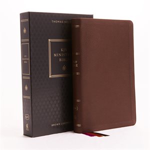 KJV Minister's Bible--Imitation leather, brown (red letter edition)