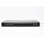 NET Comfort Print Thinline Bible--soft leather-look, black
