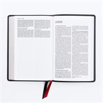 NET Comfort Print Thinline Bible--soft leather-look, black