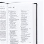 NET Comfort Print Thinline Bible--soft leather-look, black