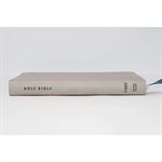 NET Comfort Print Thinline Bible--soft leather-look, stone