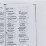 NET Comfort Print Thinline Bible--soft leather-look, stone