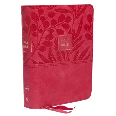 NKJV Compact Reference Bible, Comfort Print--soft leather-look, pink (red letter) NKJV Compact Reference Bible, Comfort Print--soft leather-look, pink (red letter)